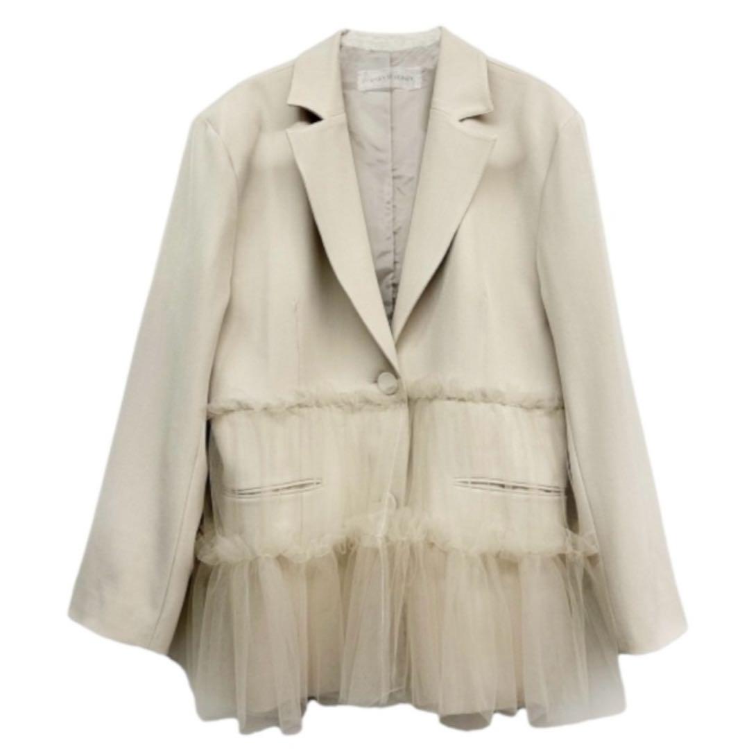 HONEY MI HONEY チュールぺプラムジャケット