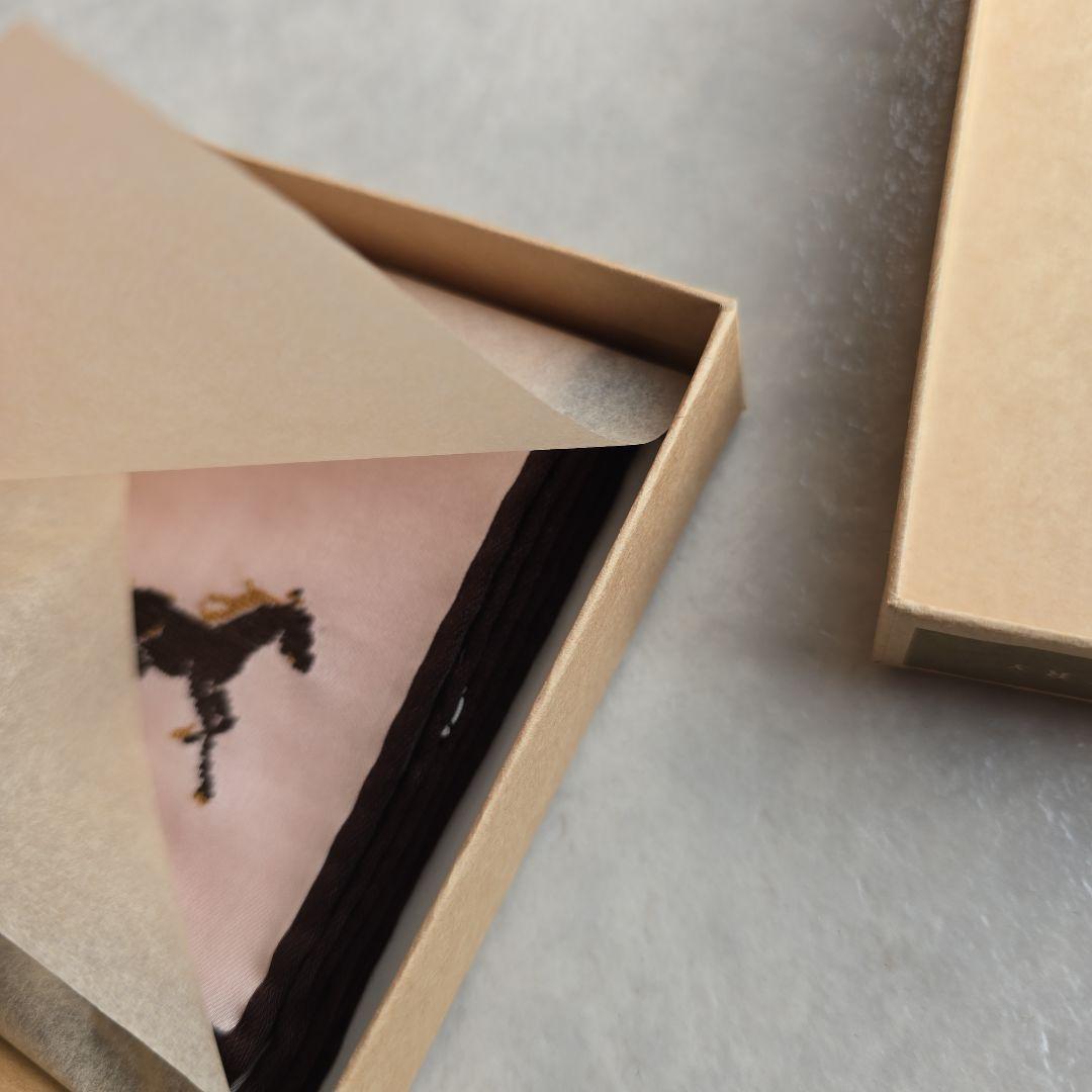 クラシクスザスモールラグジュアリーハンカチ6点セット(馬、蹄鉄モチーフ)