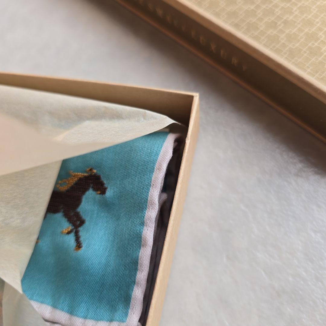 クラシクスザスモールラグジュアリーハンカチ6点セット(馬、蹄鉄モチーフ)