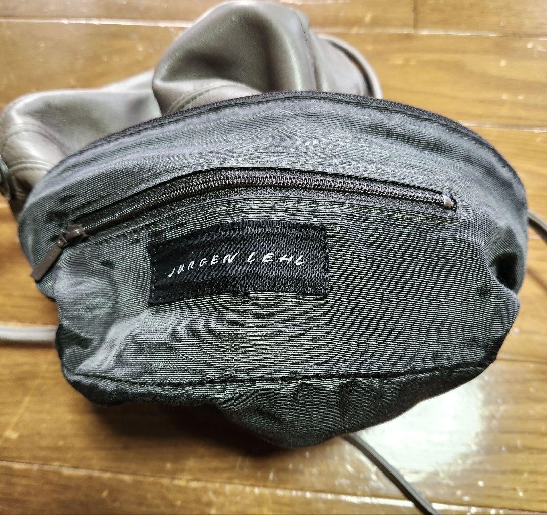 ヨーガンレール　ラグビーボールショルダーバッグ　グレージュ