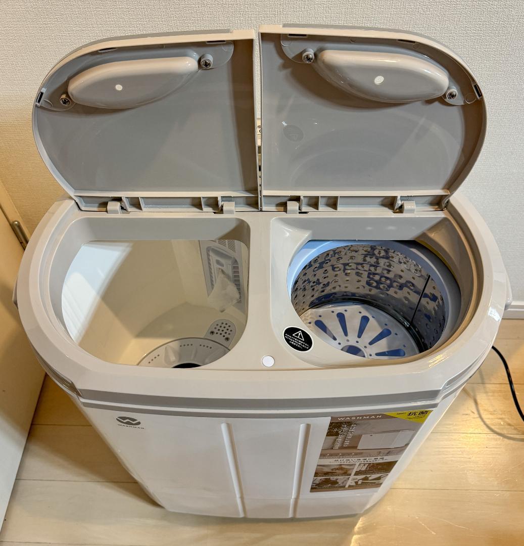 WASHMAN ウォシュマン 小型二槽式洗濯機 本体