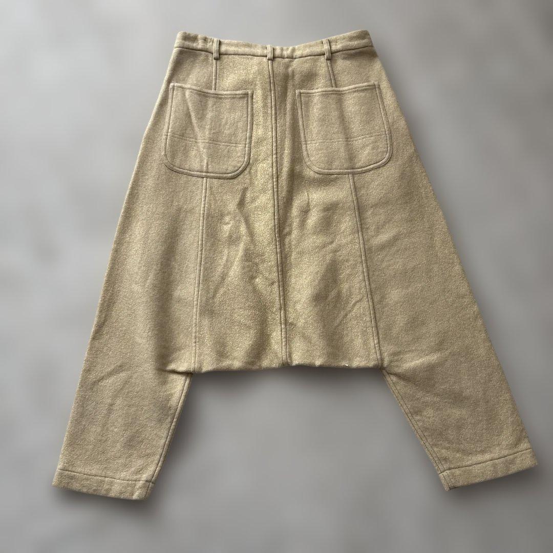 S、M、Lコムデギャルソン　サルエルパンツS ゴールドベージュ