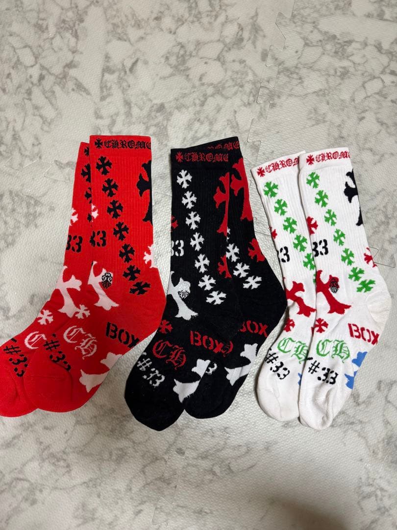 クロムハーツ靴下　3足