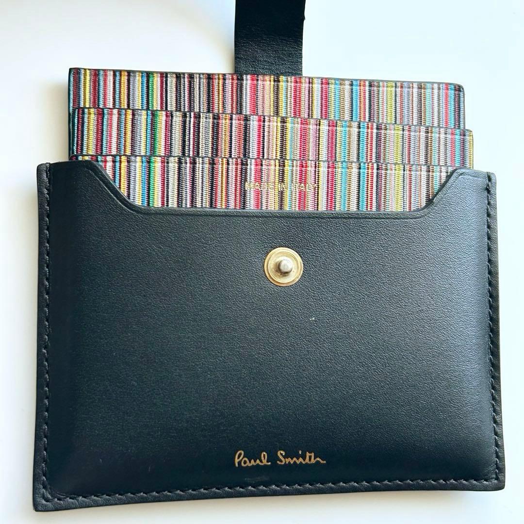 PAUL SMITH ポールスミス カードケース 名刺入れ マルチストライプ