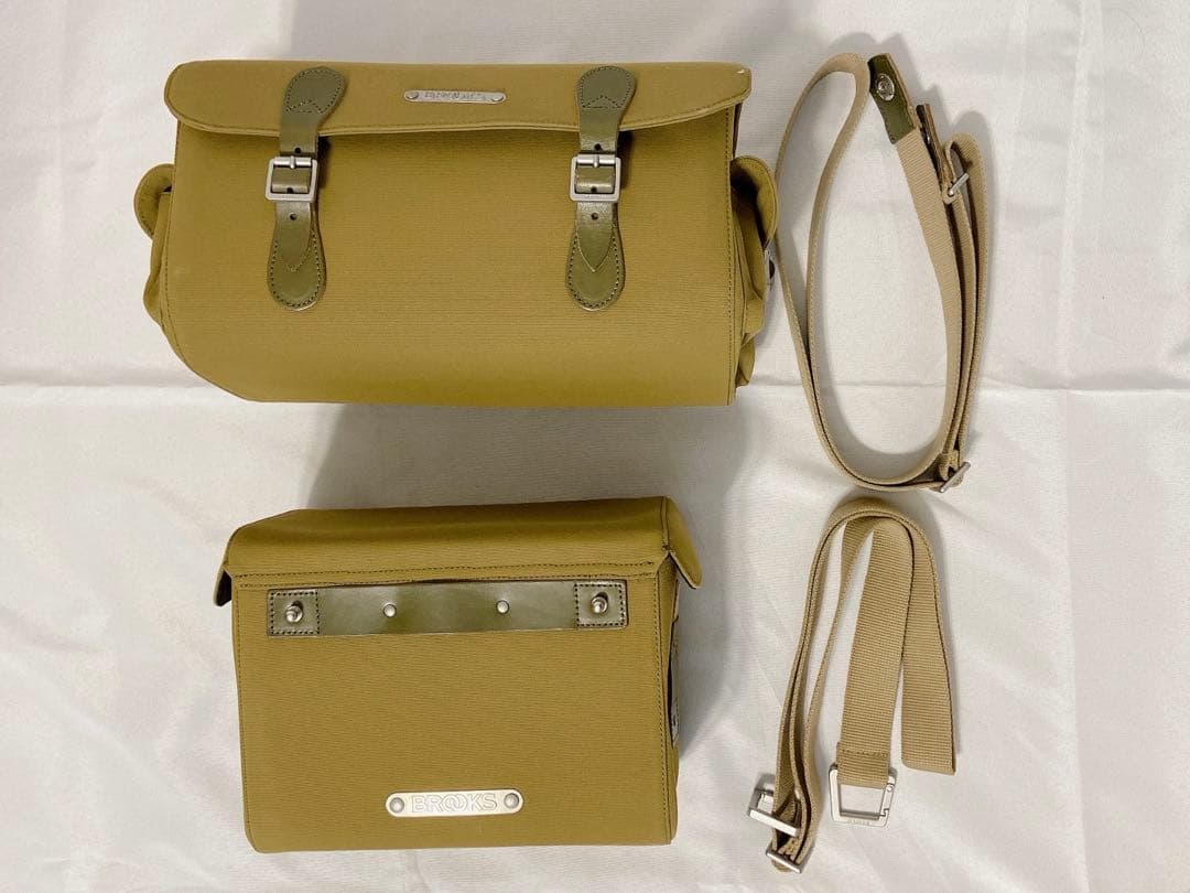 ち*ゃ様 BROOKS カーキ サドルバッグ