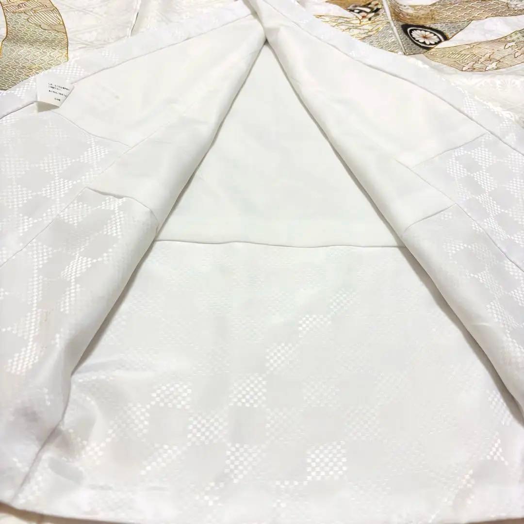 新作❗️【新品/日本製】白 手箔染め お宮参り産着 男の子 熨斗柄