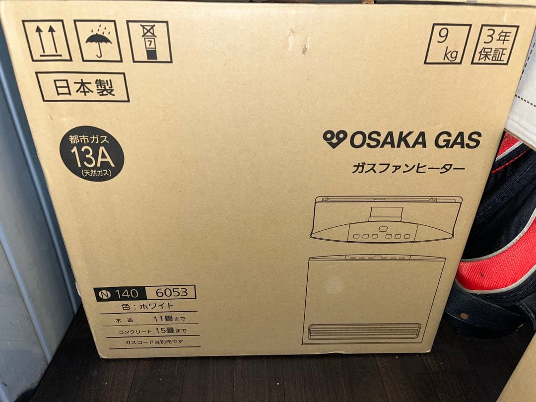 o*0様 ガスファンヒーター コンパクト NORITZ製/都市ガスGFH-400