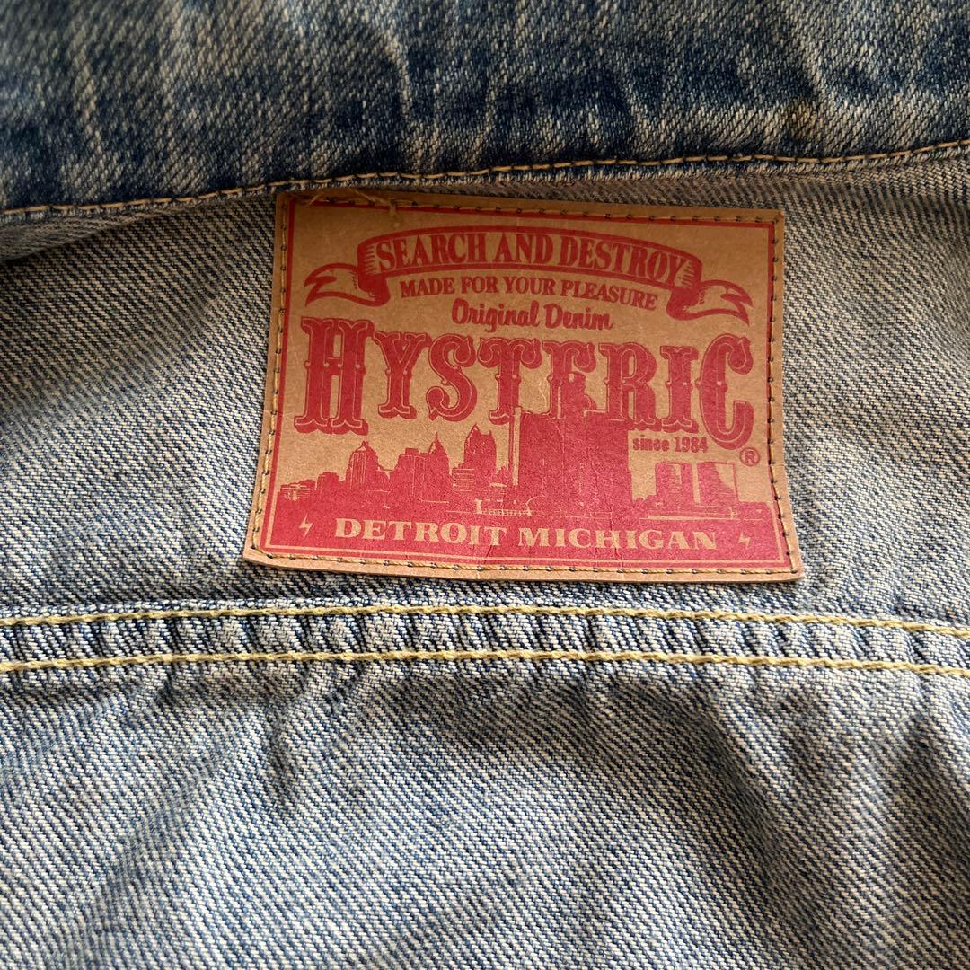 ヒステリックグラマー　レザースリーブGジャン