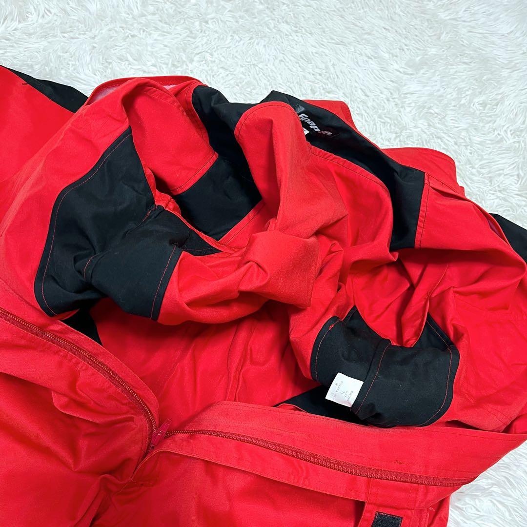 美品 スナップオン 3L オーバーオール 作業着 作業用 つなぎ レッド