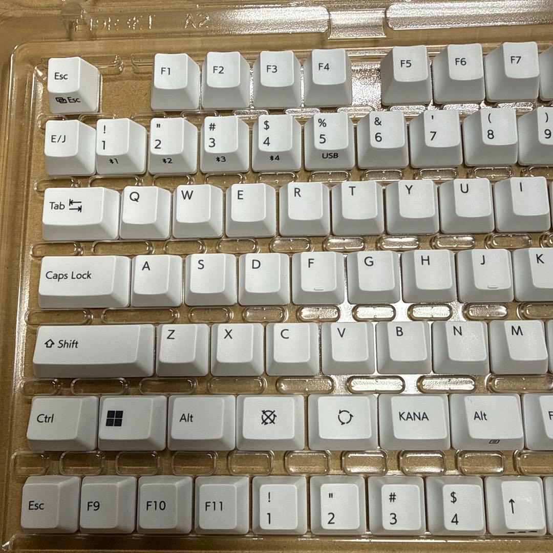 REALFORCE　カラーキーキャップ　R3/R3S　ホワイト　M0373J