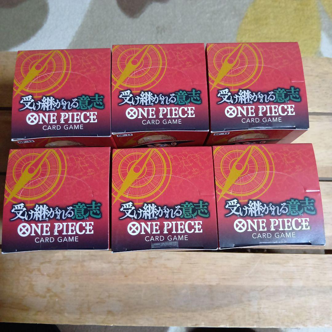 受け継がれる意志6BOX テープ付きワンピースカードゲーム