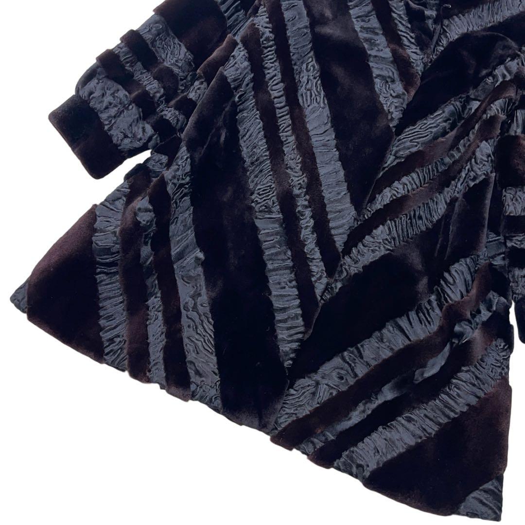 総丈89cm　裾周り192cm　ギラロッシュ　シェアードミンク　ファーコート