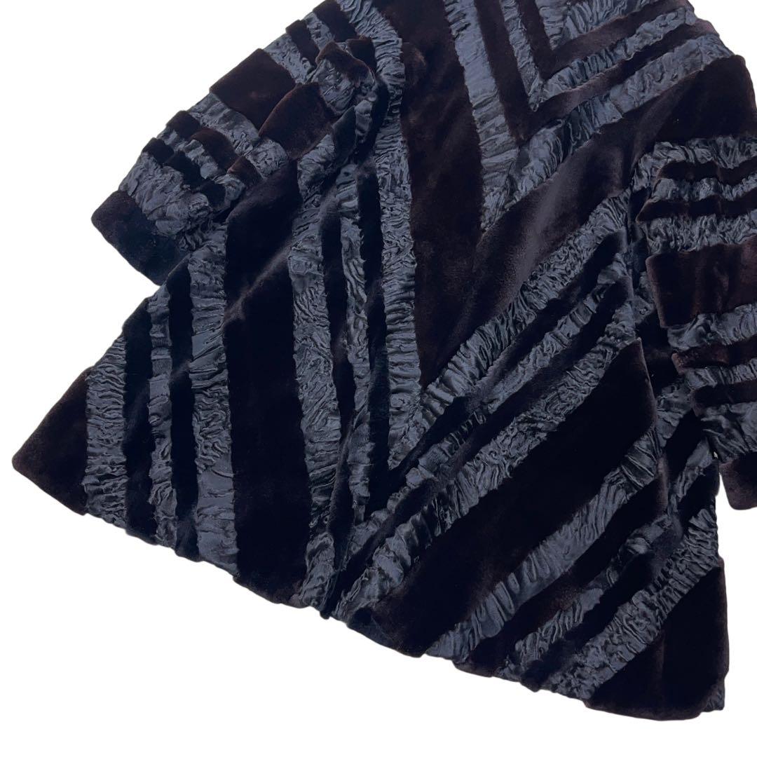 総丈89cm　裾周り192cm　ギラロッシュ　シェアードミンク　ファーコート