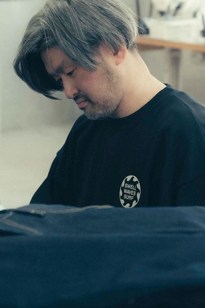 DESCENDANT VORTEX CREW NECK 即完品　ネイビー