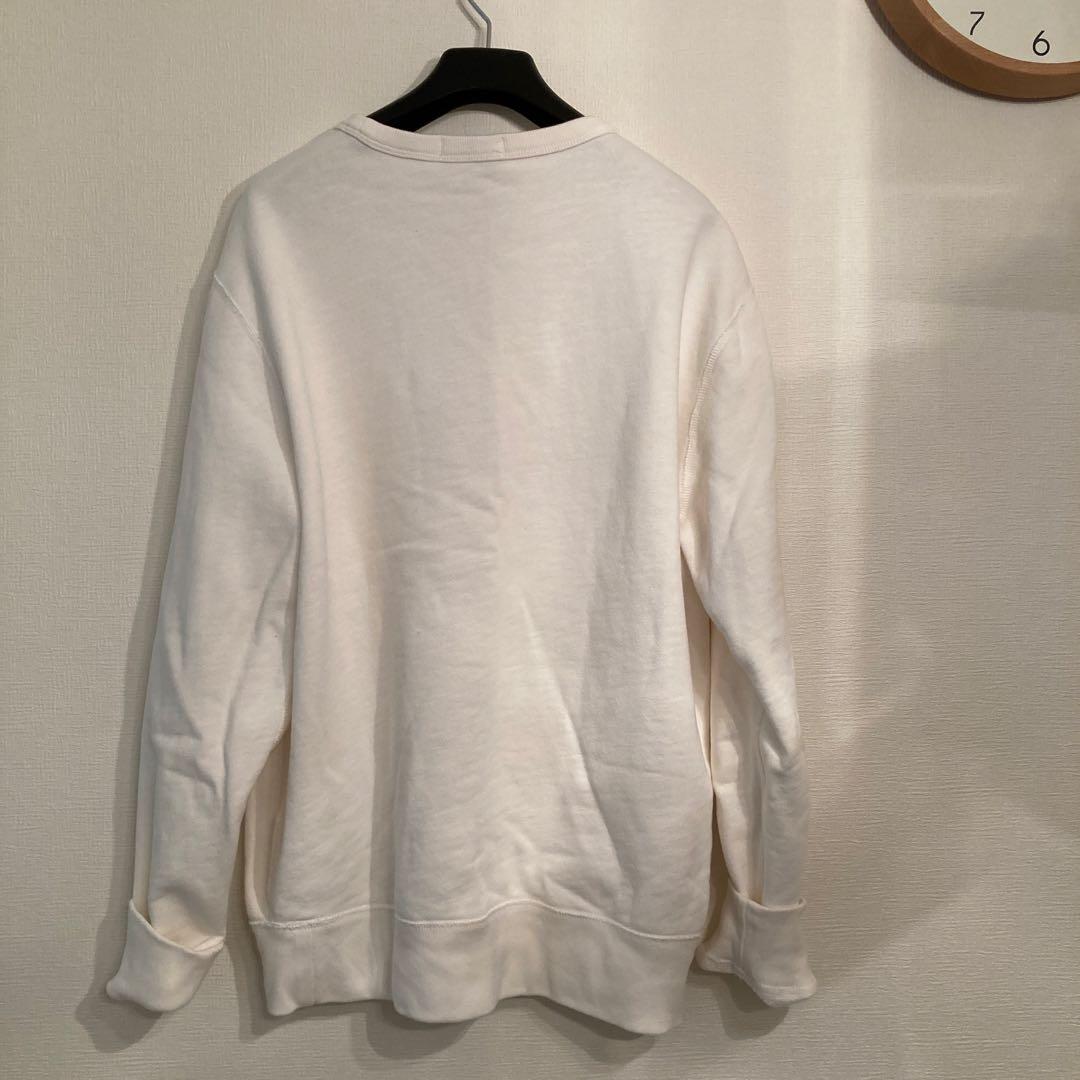 【美品】ポロラルフローレン Mトレーナー スウェット ロゴワッペン裏起毛