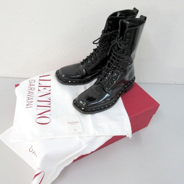SALE定価16,5万円の6割引ヴァレンティノ新品箱付イタリア製レザーブーツ