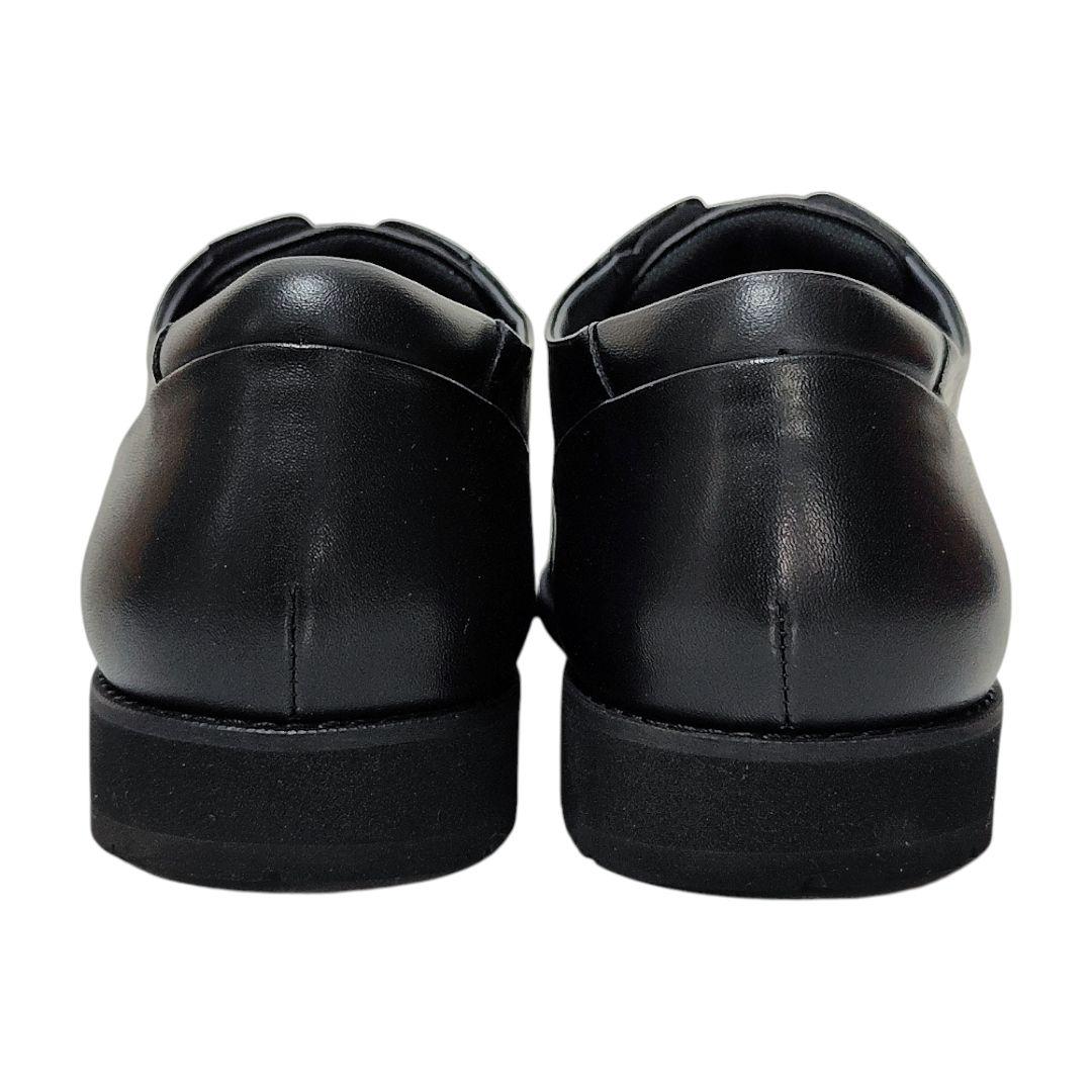 未使用級 asics pedala ビジネスシューズ ブラック レザー 25.5