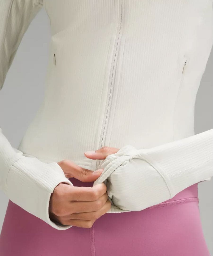 ルルレモン クロップdefineジャケット リブnulu