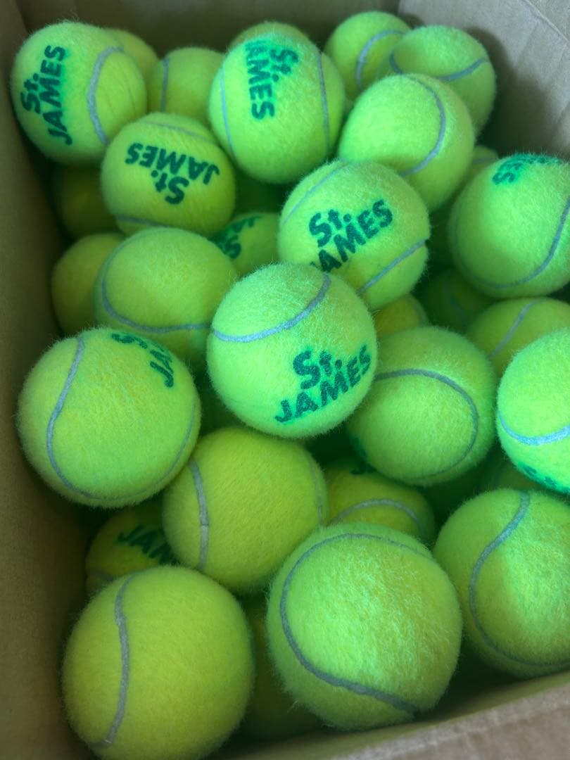 開封直後、1試合だけ使用したテニスボール