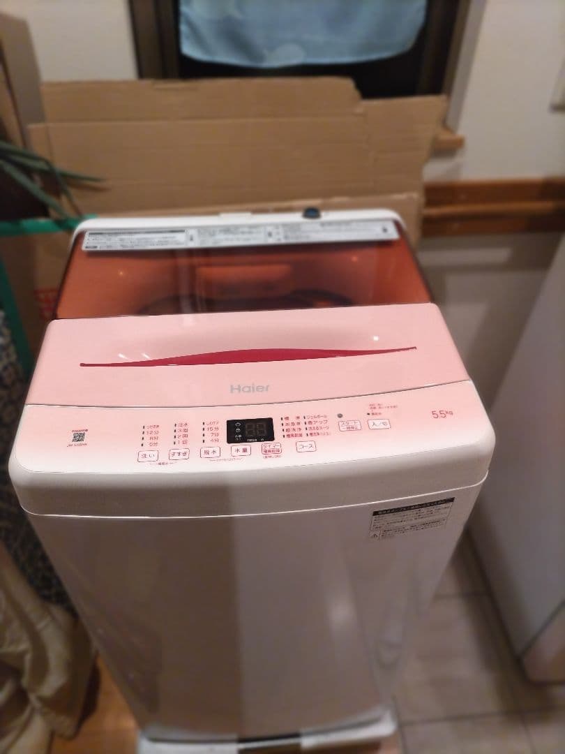 ✨美品ピンクHaier冷蔵庫 、洗濯機＆ホワイト電子レンジ2021年3点セット✨