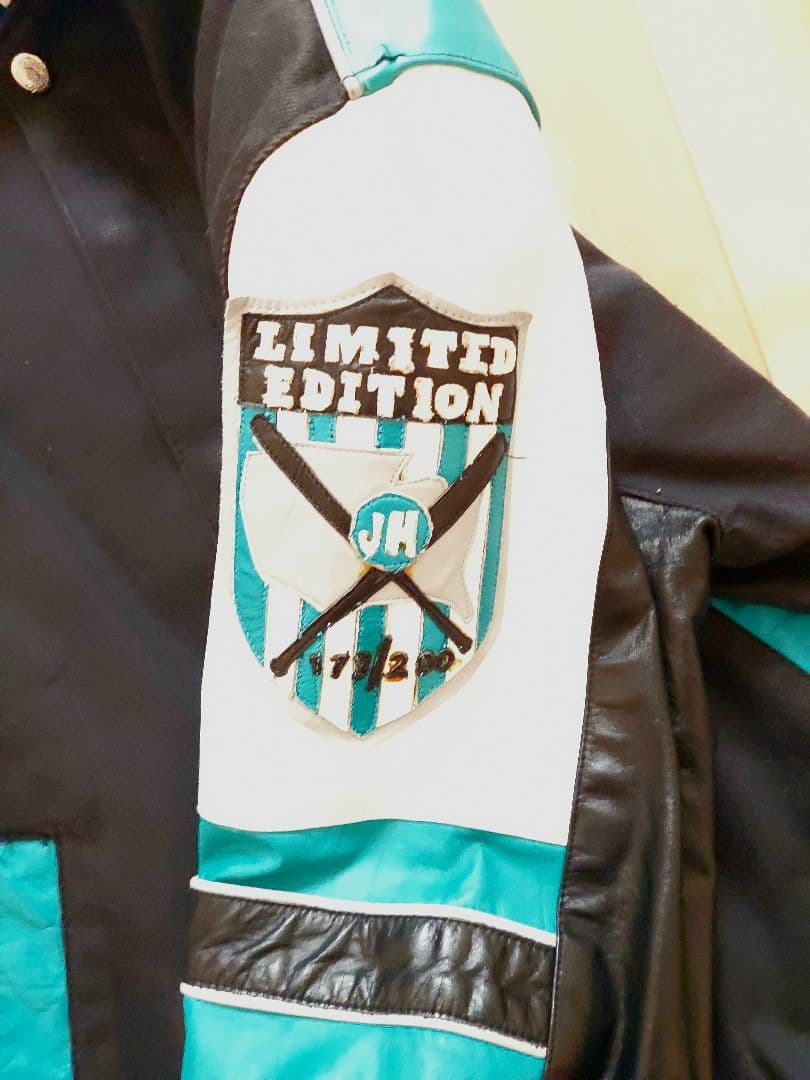 【JHdesign 】MLB マーリンズ スタジャン 袖レザー Lサイズ