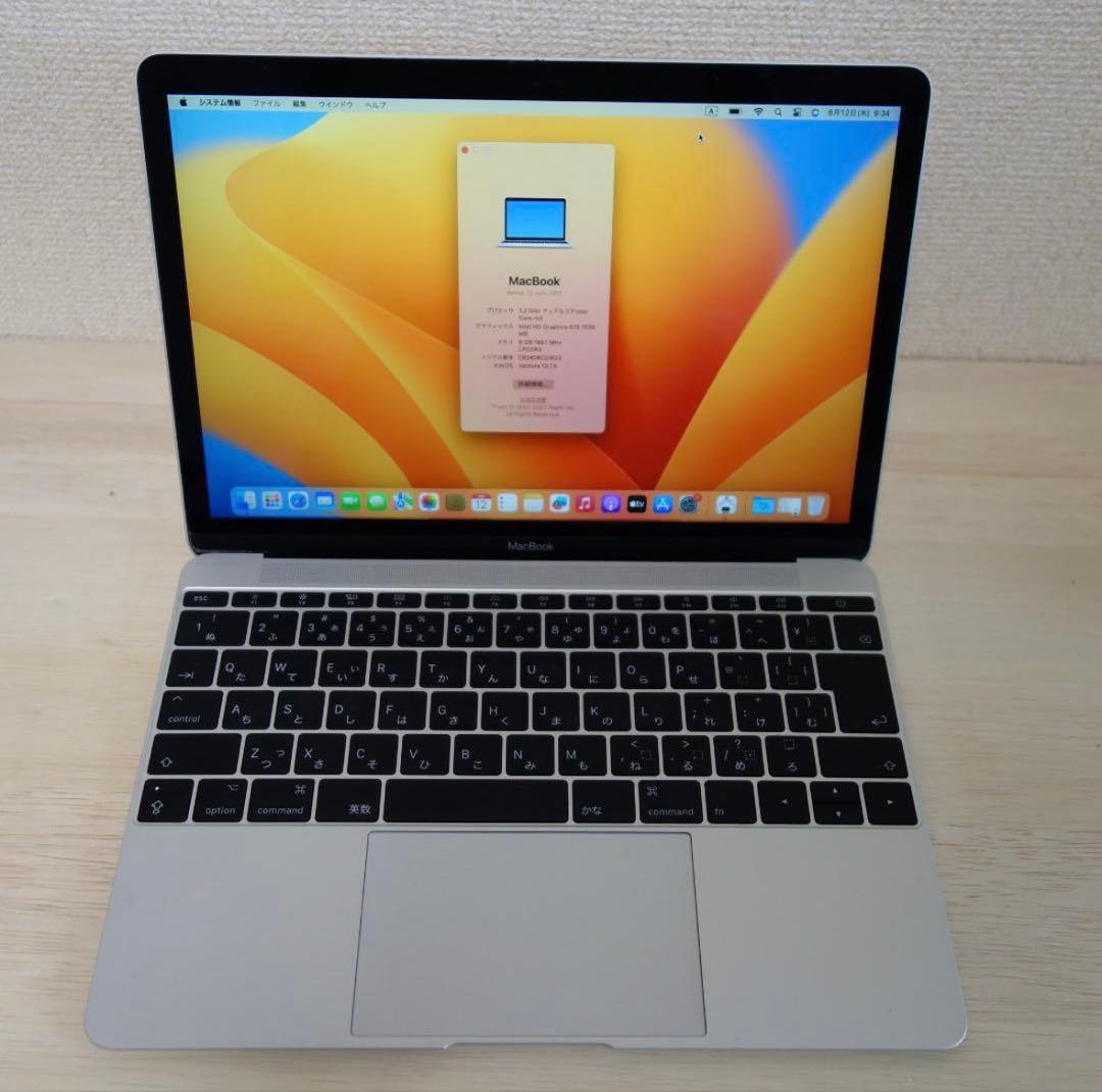 243）MacBook,12インチ 2017　/ｍ3/8GB/256GB