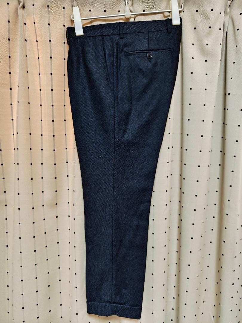 未使用品 タリアトーレ 2B ウール 3ピース スーツ 48 ダークネイビー