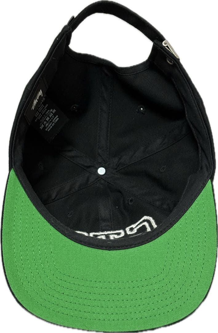 STUSSY ブラック STU キャップ