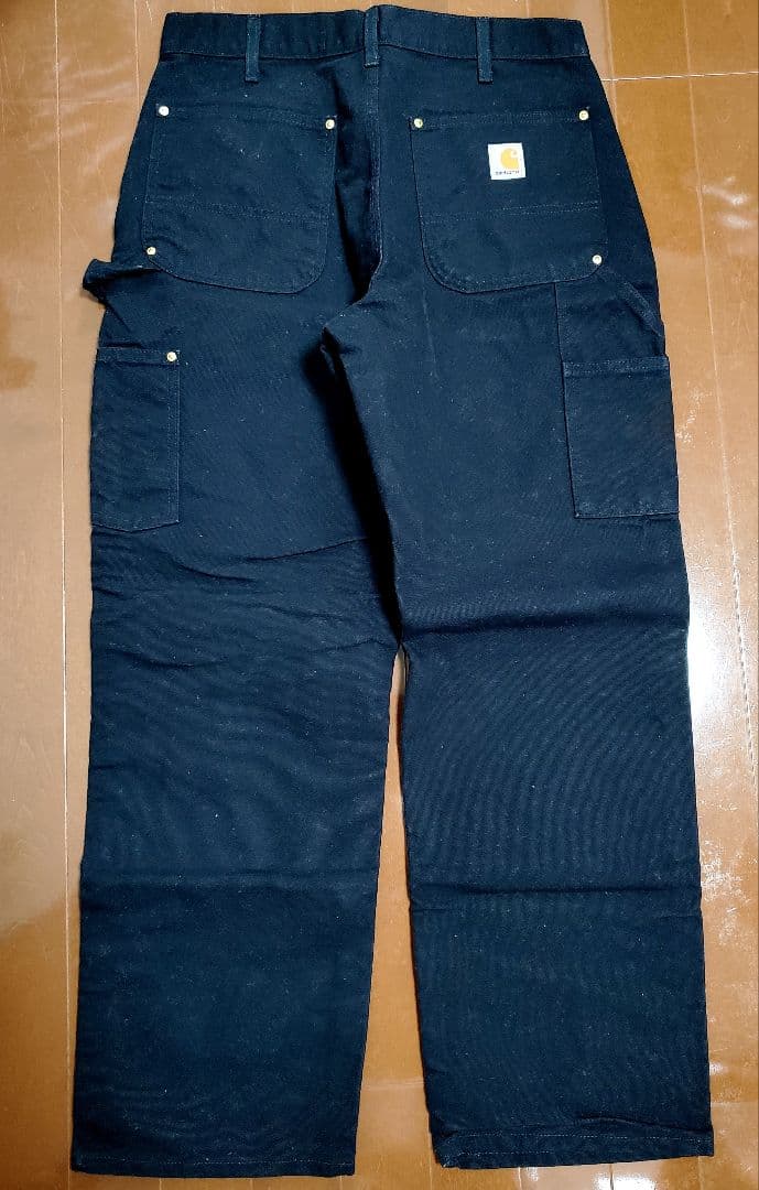 Carhartt ダブルニー BLACK W34xL30