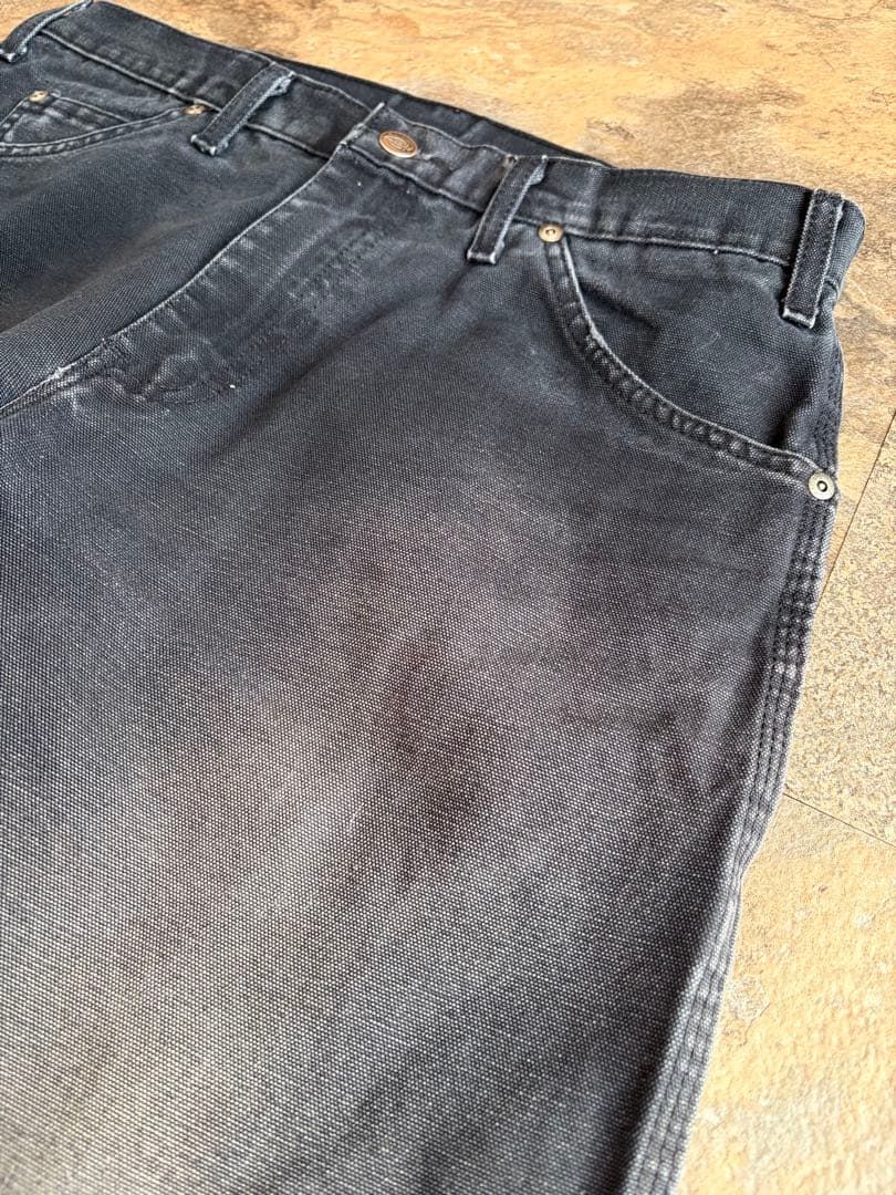 90s Dickies ディッキーズ ダックペインターパンツ ブラックフェード