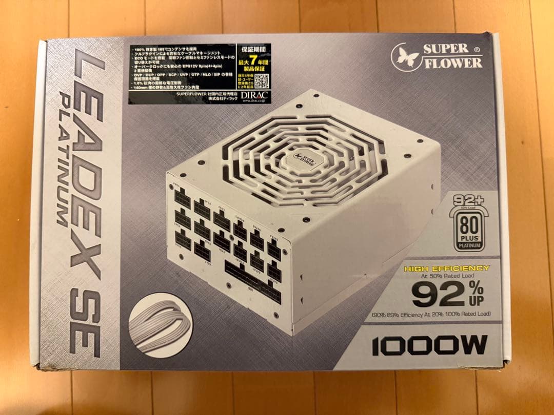 電源ユニット SUPER FLOWER LEADEX SE PLATINUM 1000W