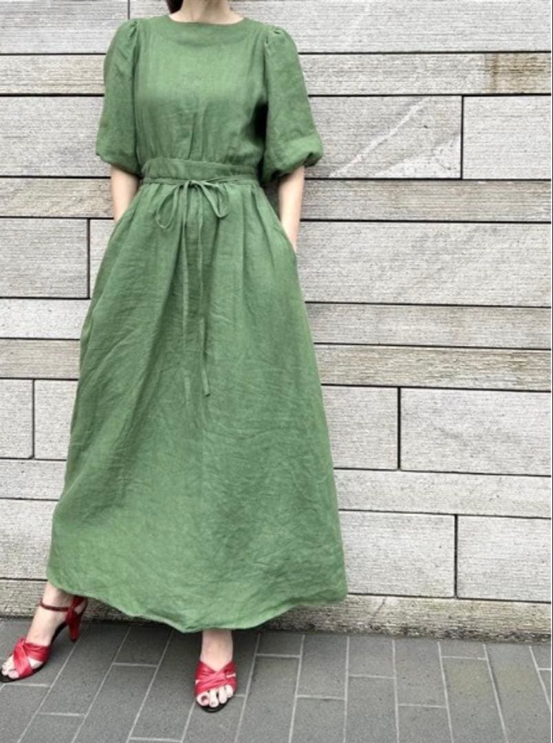 リネンカシュクールワンピース