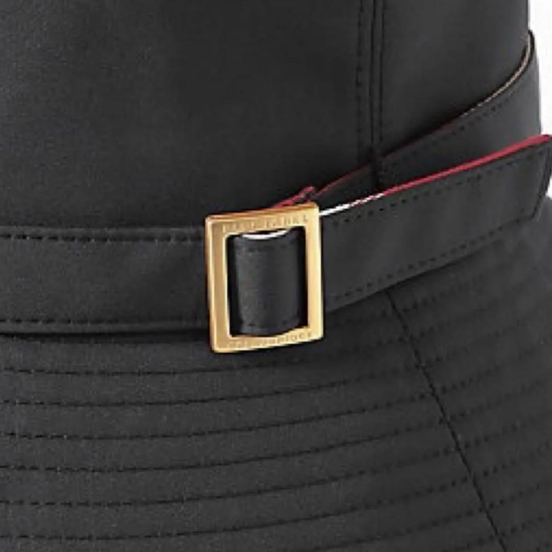 ブルーレーベルクレストブリッジ　バゲットハット　黒　UVカット