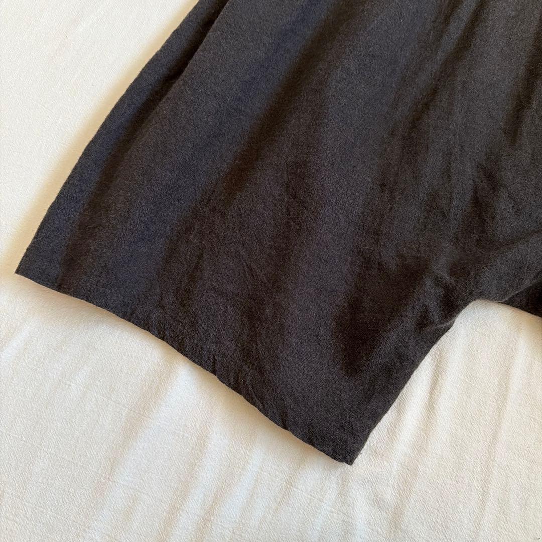 ネストローブnest robeリネンウール✨ダークグレー✨サルエルパンツ