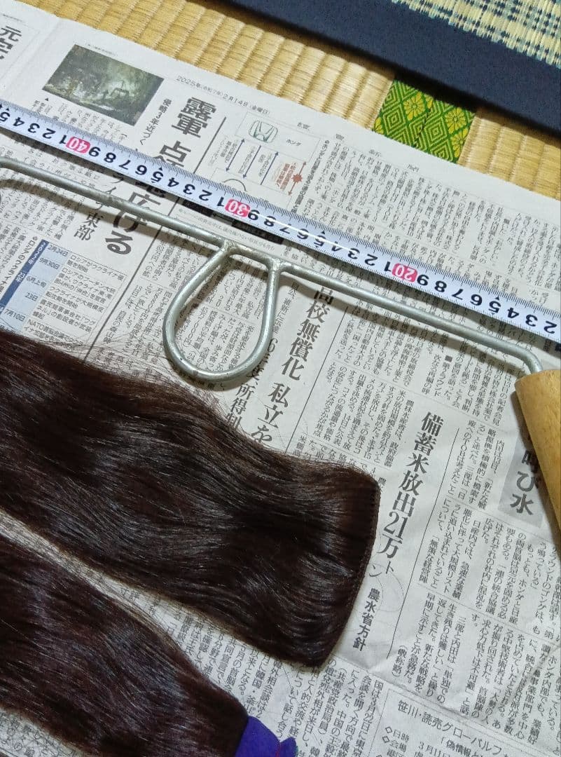 日本髪　かもじ　前髪立て　前髪おさえ　マーセルアイロン