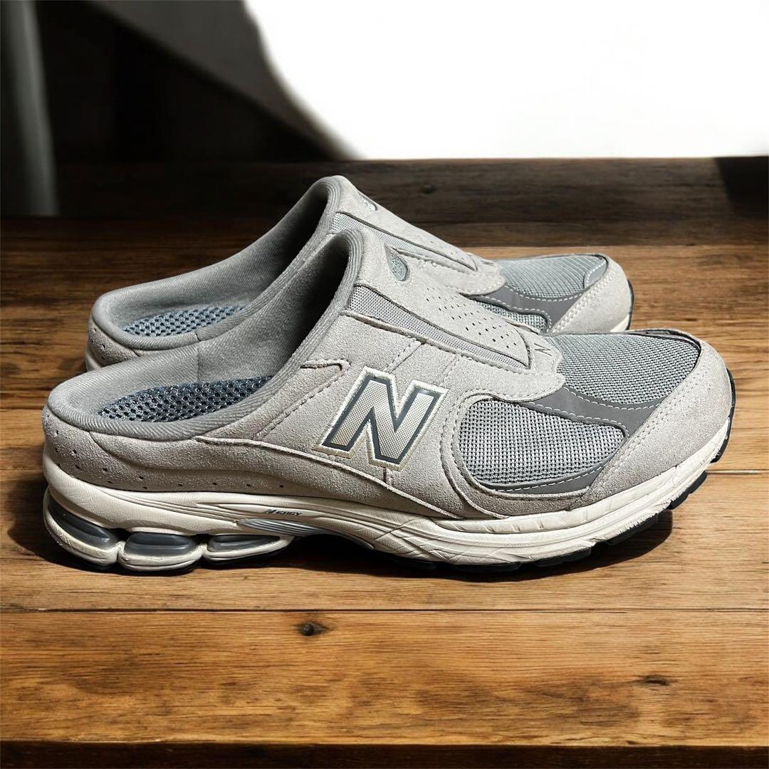 【美品】newbalance ミュール サンダル グレー 28 US10