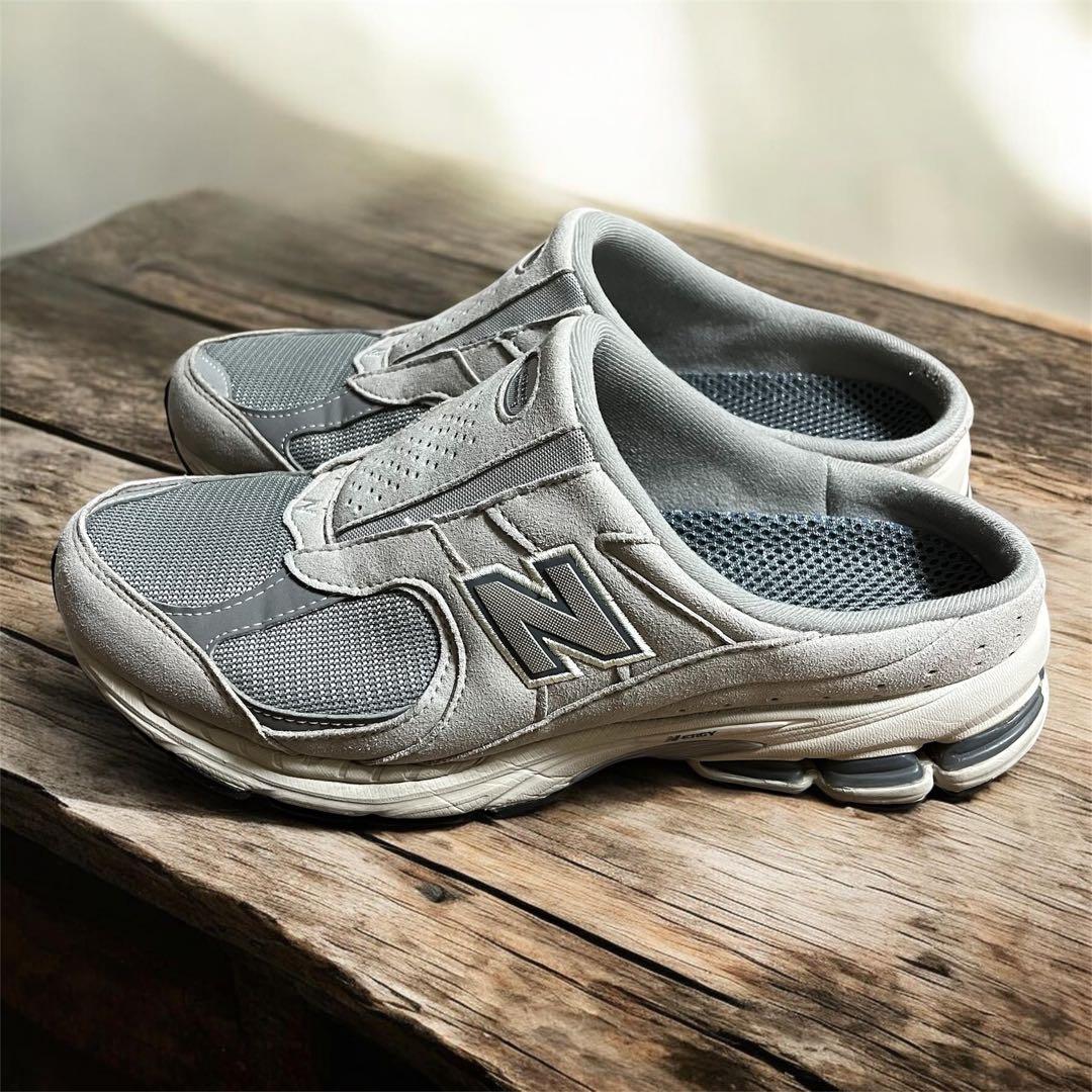 【美品】newbalance ミュール サンダル グレー 28 US10