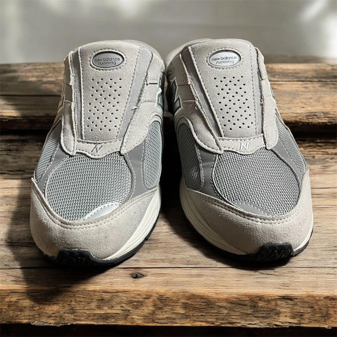 【美品】newbalance ミュール サンダル グレー 28 US10