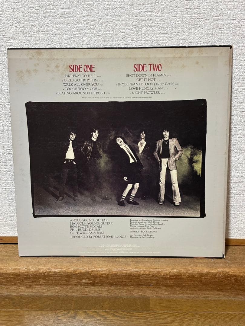 AC/DC HIGHWAY TO HELL 帯付き国内盤LPレコード