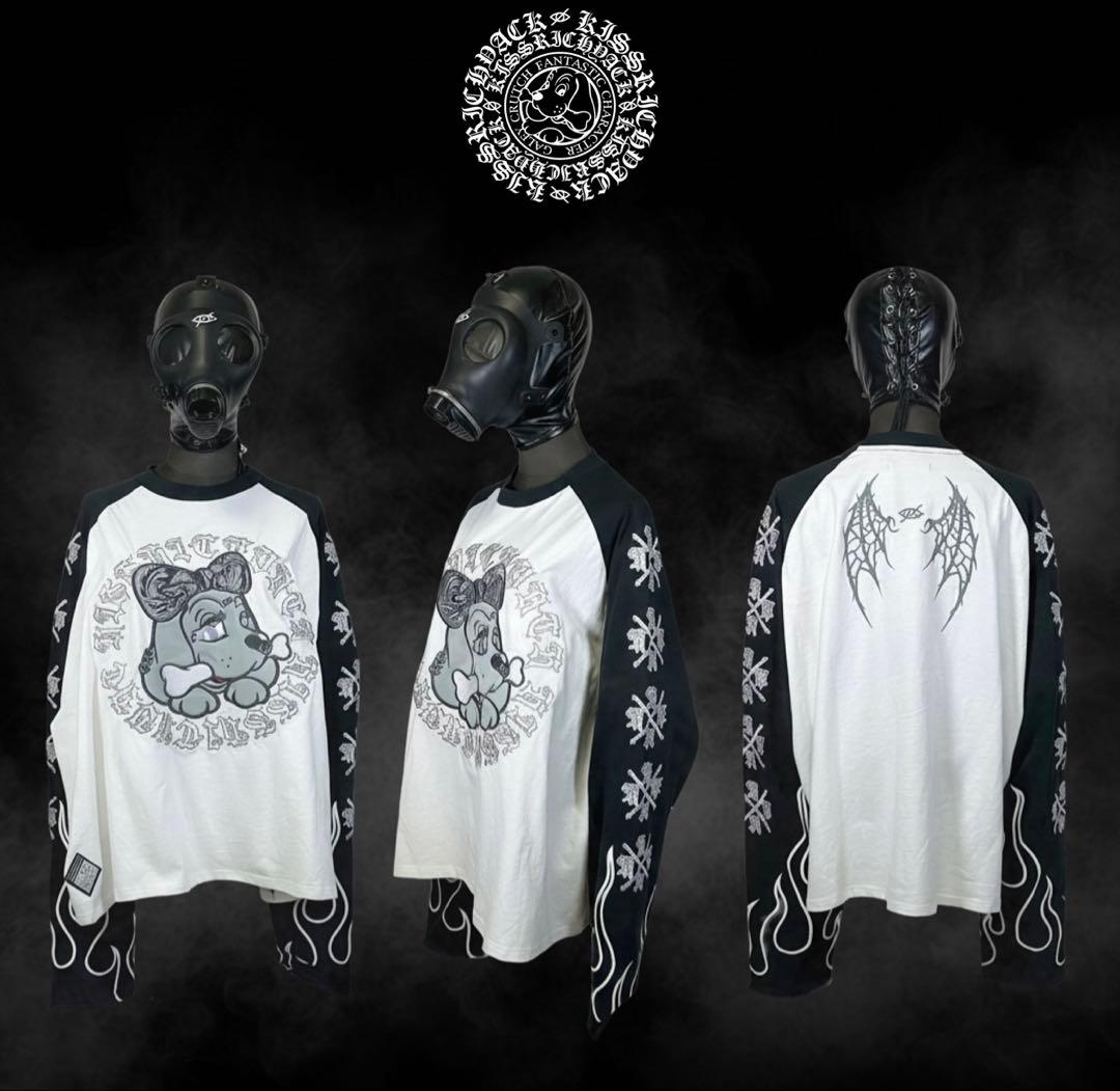 【新品未開封】KRY×GALFY 大萌袖ロングTシャツ ブラックホワイト