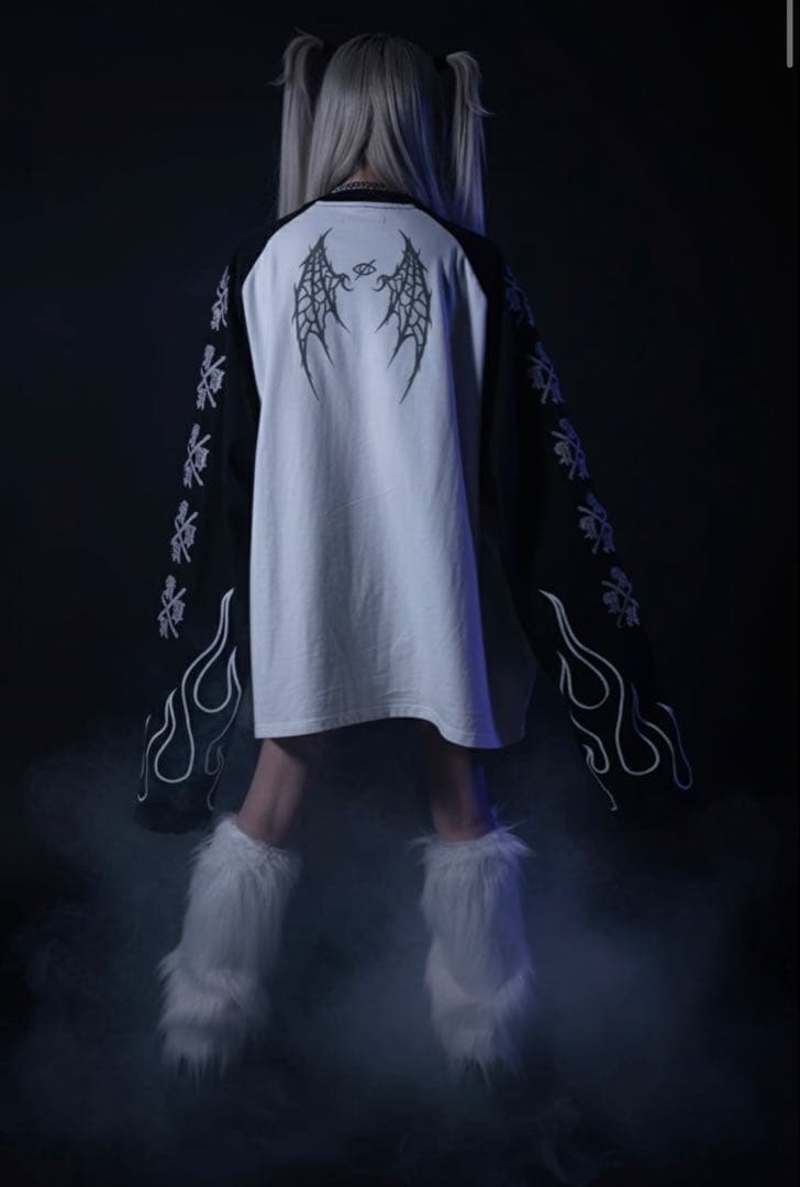 【新品未開封】KRY×GALFY 大萌袖ロングTシャツ ブラックホワイト