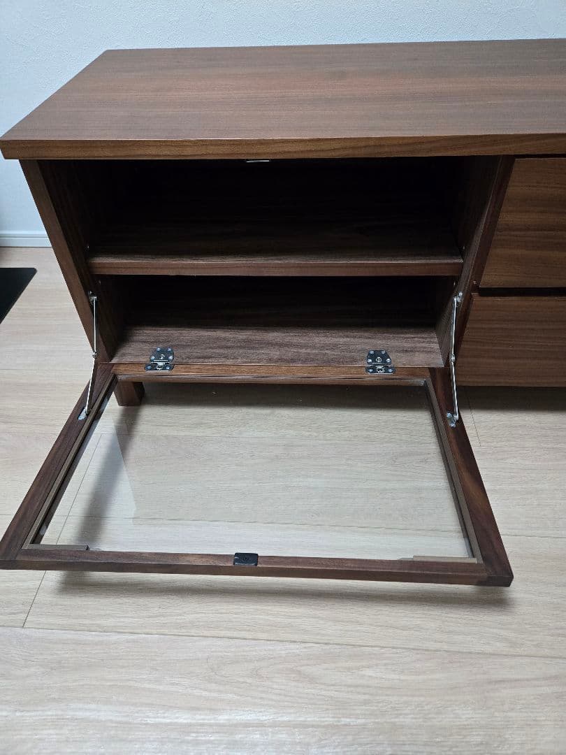無印良品　テレビ台(AVラック)・幅110cm・ウォールナット材