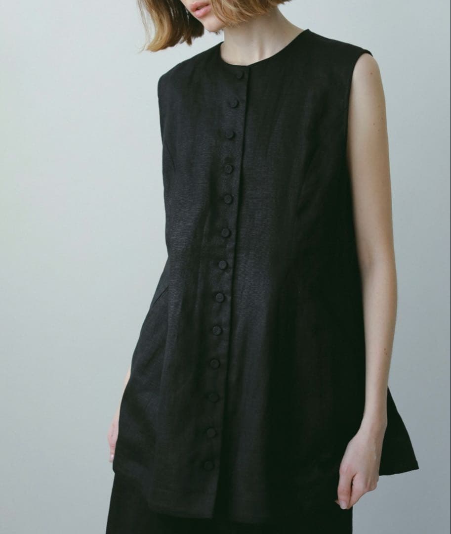 断捨離中☺︎様 新品未使用 ETRE TOKYO リネンカーブシルエットベスト