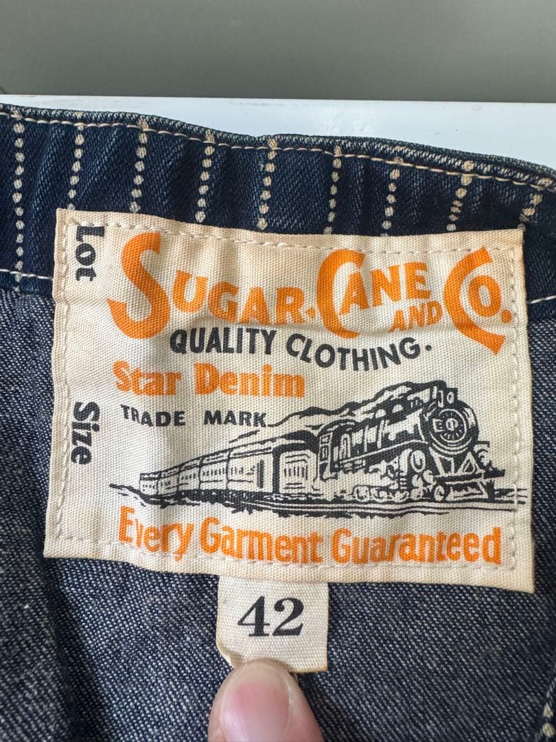 Sugar Cane ストライプベスト サイズ42