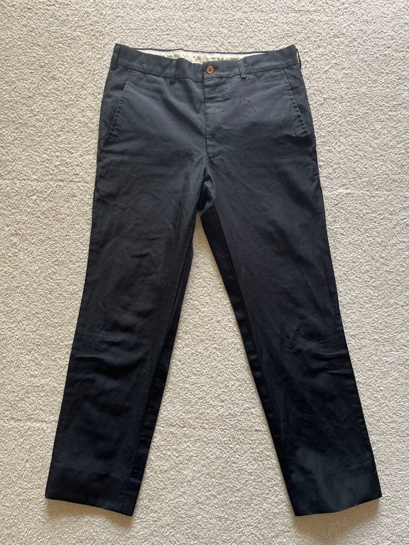 COMME des GARCONS homme plus ポリエステル縮絨パンツ