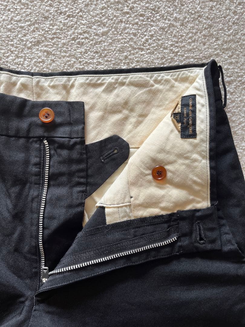 COMME des GARCONS homme plus ポリエステル縮絨パンツ