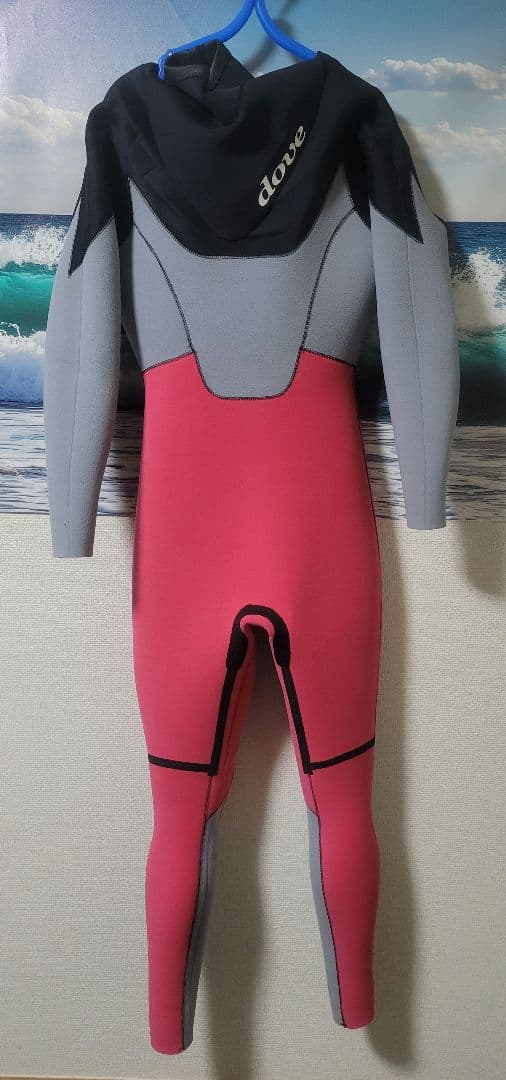 未使用品 DOVE セミドライ フルスーツ Vネック 5mm