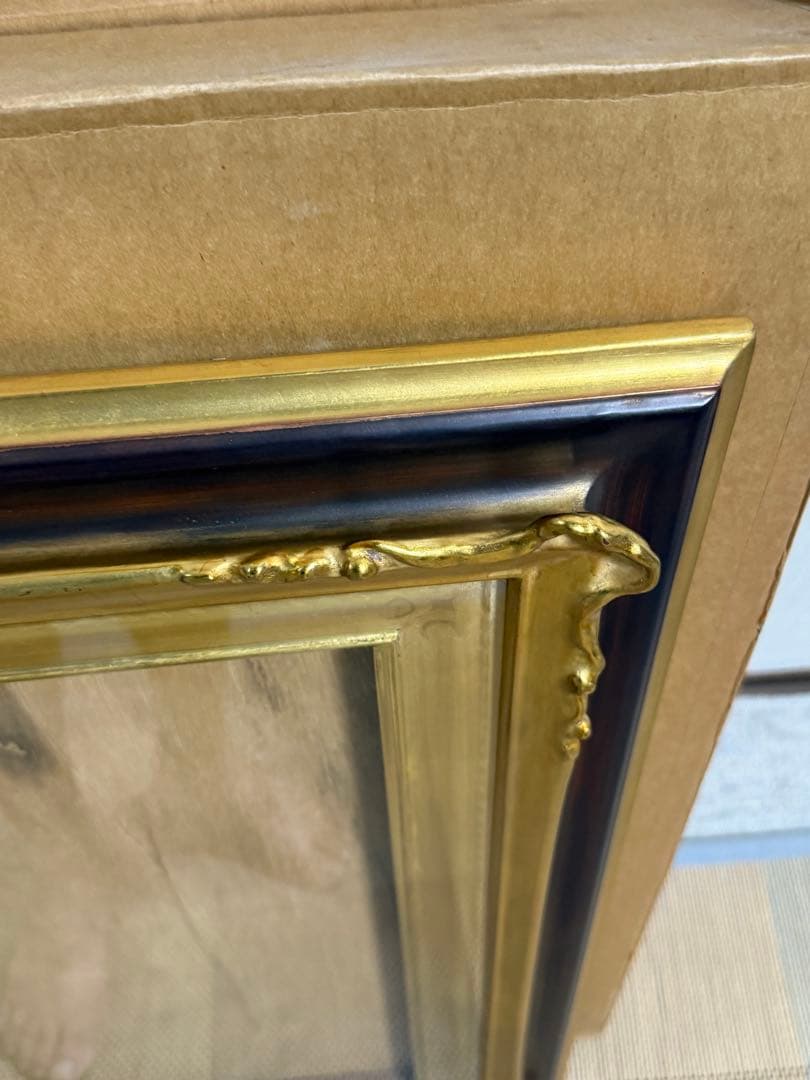 美品　空額　F10サイズ　 装飾的な金色の油彩額縁⑨
