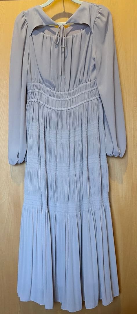 ワンピース Majolica Pleated Chiffon Long Dress