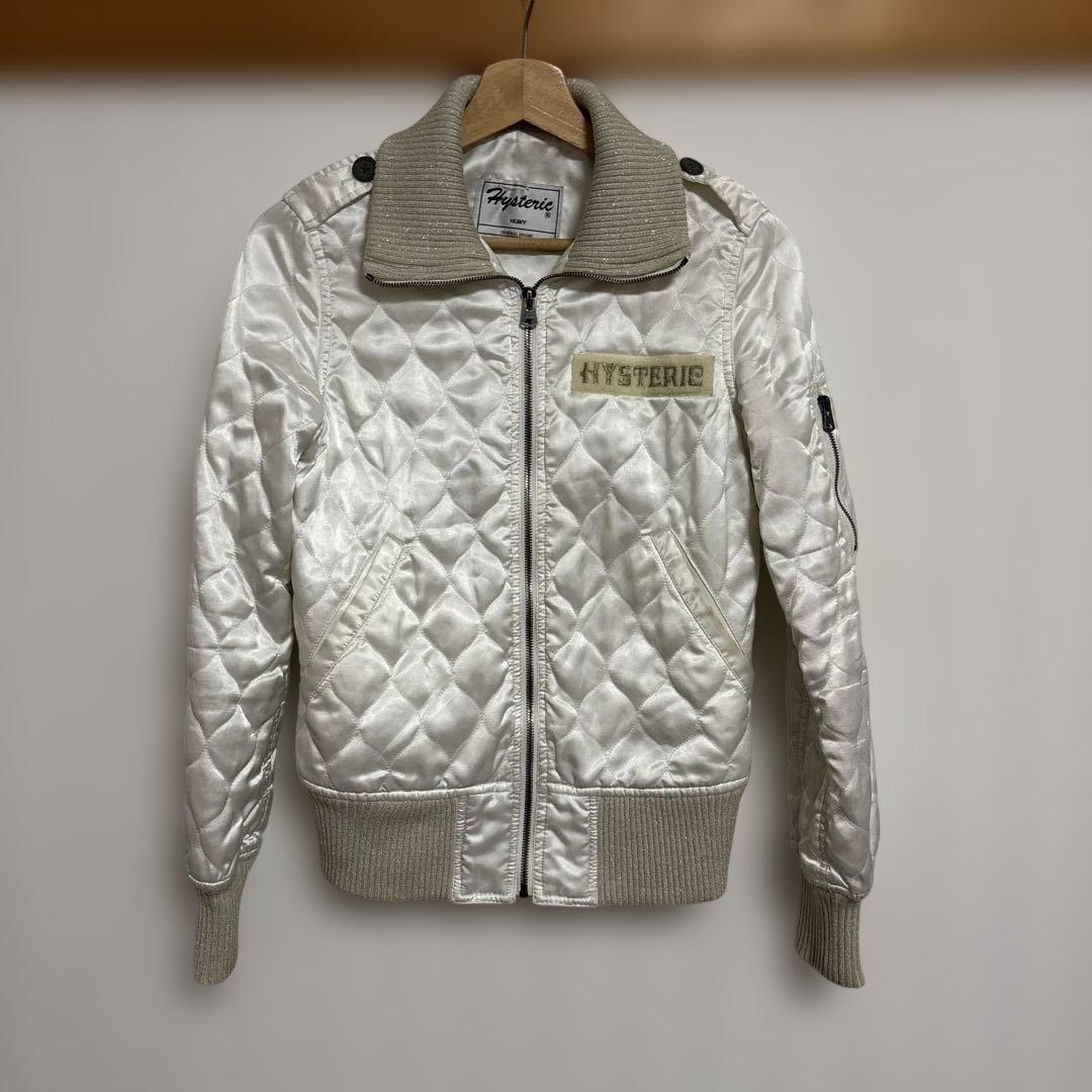 Hysteric キルティングブルゾン ホワイト